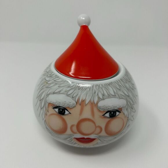 ARZBERG Porcelain Germany Piccolino SANTA CLAUS Matteo Thun Trinket Box - Picture 3 of 16